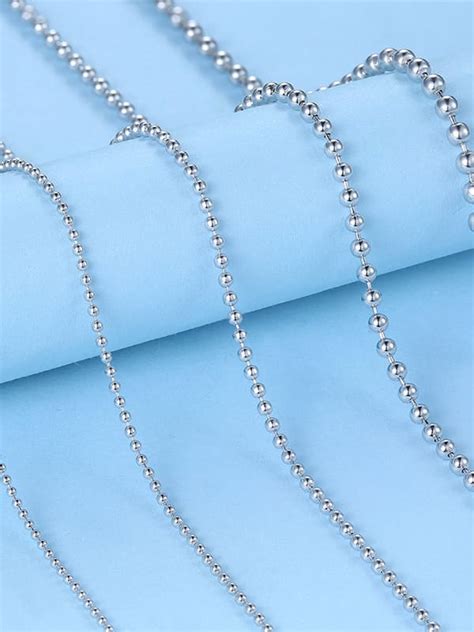 925 Sterling Silver Bead Chain - 1000658770