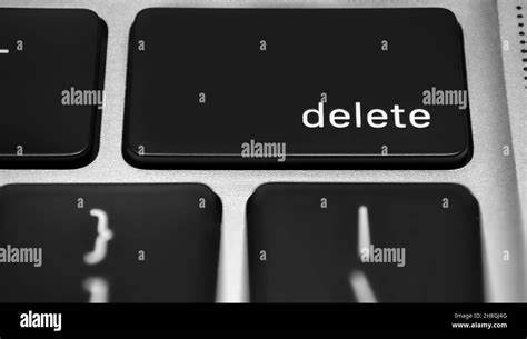 Delete button on a keyboard Stock Photo - Alamy