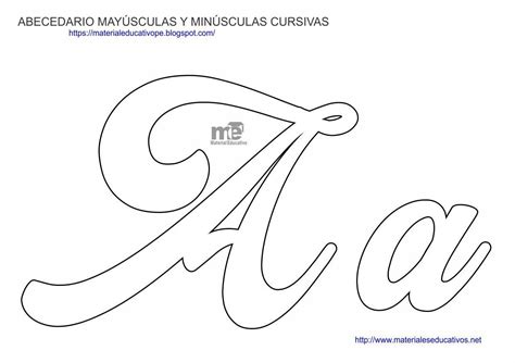 MOLDES DE LETRAS CURSIVAS MAYÚSCULAS Y MINÚSCULAS | Lettering alphabet ...