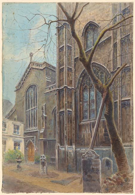 James S. Ogilvy | St Mary Aldermary, Bow Lane | Drawings Online | The Morgan Library & Museum