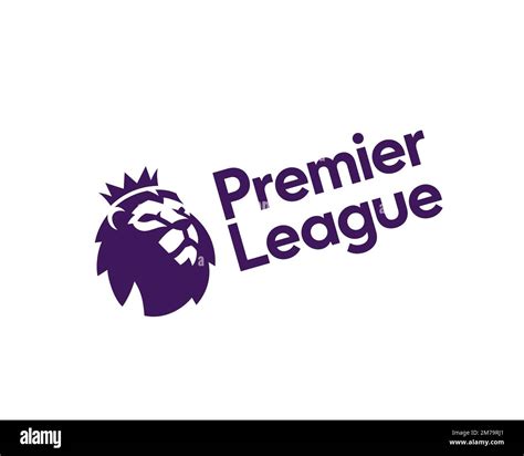 Premier League, Rotated Logo, White Background Stock Photo - Alamy