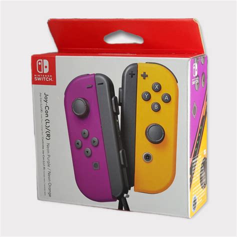 Switch Neon Purple & Orange Joy-Cons | Resale Technologies