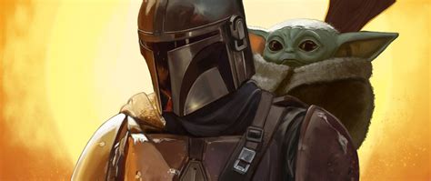 2560x1080 Resolution Baby Yoda and Mandalorian FanArt 2560x1080 ...