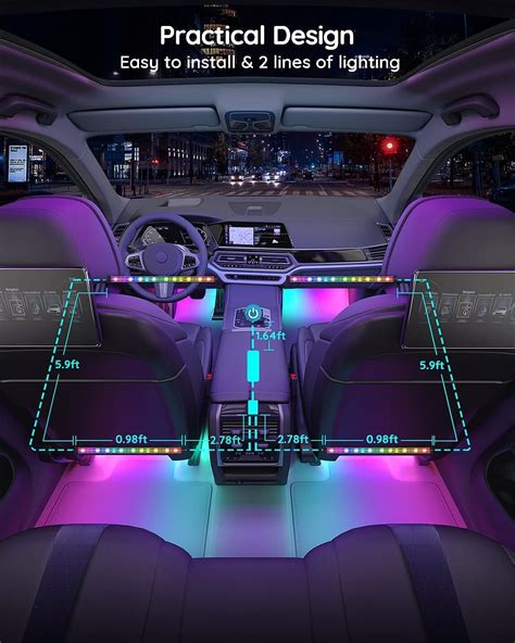 Govee RGBIC Interior Car Lights – Synced