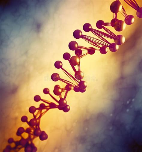 DNA strand model stock illustration. Illustration of life - 34242476