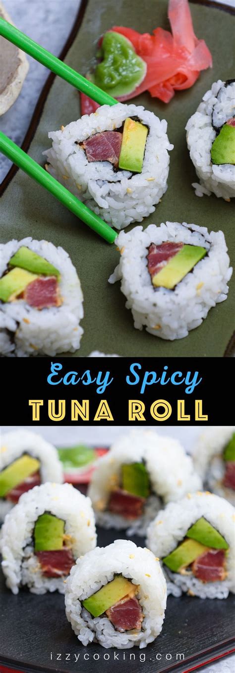 Spicy Tuna Roll (How to Make Tuna Sushi at Home) | Recipe in 2020 | Spicy tuna roll, Spicy tuna ...