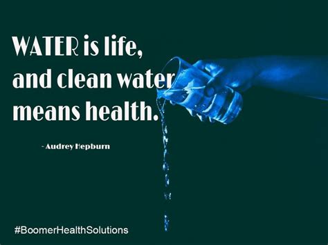 Water is life, and clean water means health. | Healthy quotes, Health ...