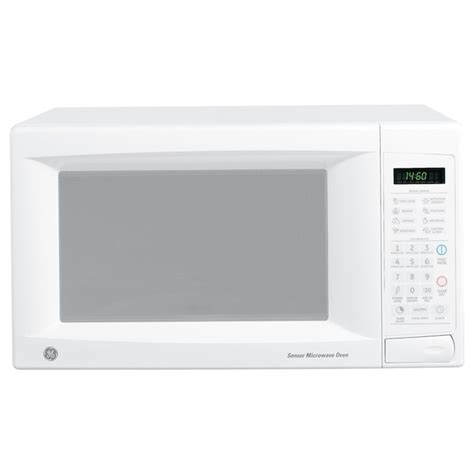 GE 1.4-cu ft 1100-Watt Countertop Microwave (White) in the Countertop ...