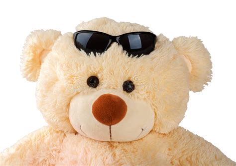 Brown Toy Bear In Sunglasses Stock Image - Image of color, honeycomb: 7336629