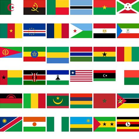 Set of African Flags vector. Free download. | Creazilla