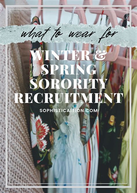 What to Wear for Winter + Spring Sorority Recruitment • Sophisticaition