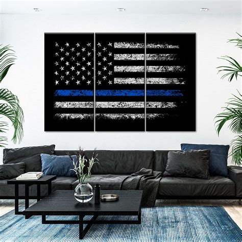 USA Police Flag Wall Art | Digital Art