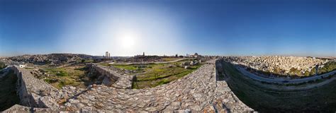 View to downtown from Amman Citadel 360 Panorama | 360Cities