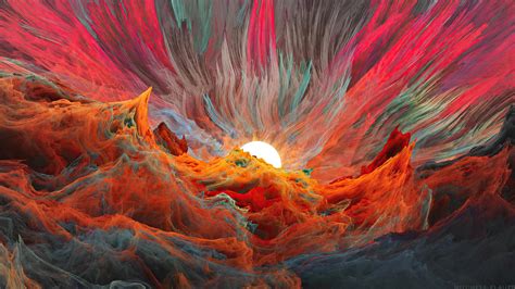 Abstract Sunset Wallpaper