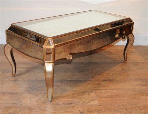 Mirrored Coffee Table Cocktail Deco Mirror Furniture
