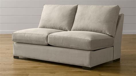 Axis II Armless Full Sleeper Sofa Douglas: Coffee | Crate and Barrel