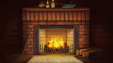 Animated Fireplace Wallpaper