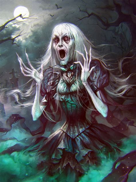 Banshee by Valeria Styajkina | Fantasy | 2D | Scary art, Horror art ...