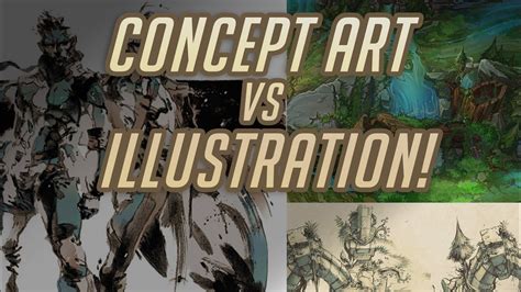 Illustration VS Concept - Why do some companies want Sketches and others want paintings? - YouTube