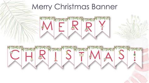 Free Printable Merry Christmas Banner Letters Pdf - Infoupdate.org