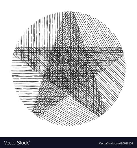 Hand drawn star Royalty Free Vector Image - VectorStock