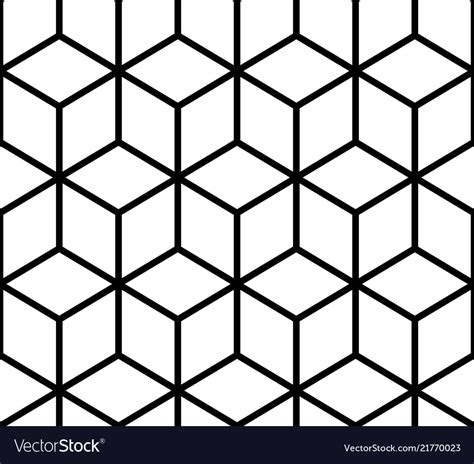 Geometric pattern cube seamless Royalty Free Vector Image