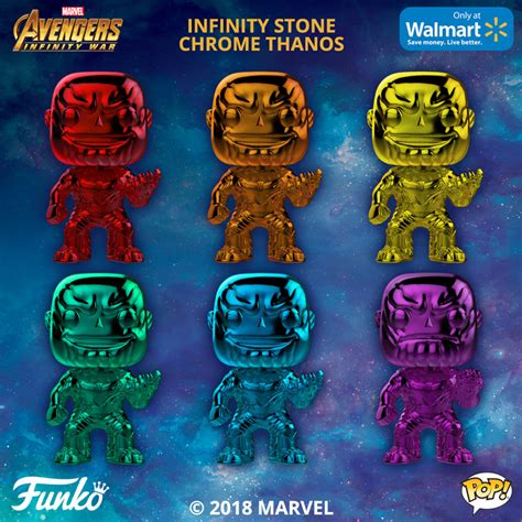 Marvel Avengers: Infinity War Funko POP! Walmart Exclusive - Chrome ...