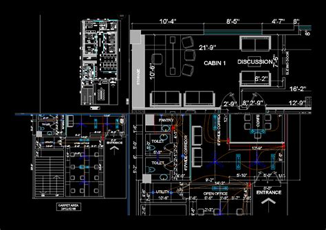 Interior Design Offices DWG Block for AutoCAD • Designs CAD