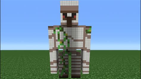 Minecraft Tutorial: How To Make An Iron Golem Statue - YouTube