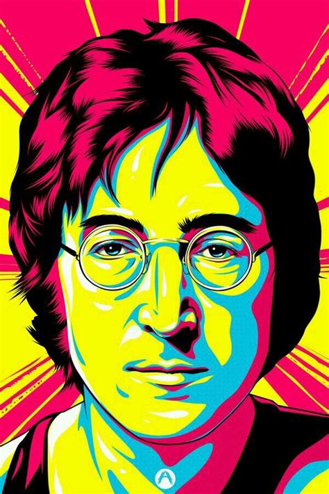 Jhon Lennon by Amando Aquino | Pop art portraits, Pop art painting, Pop art