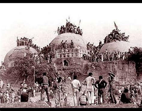 A snap from 1992 Babri Masjid demolition