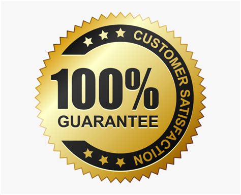 100% Customer Satisfaction Guarantee - Customer Satisfaction Guarantee Badge, HD Png Download ...