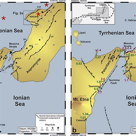 Sketch map of Capo Vaticano region showing the nominal elevation above... | Download Scientific ...