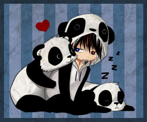 Cute Anime Panda | Panda Love by ~Naimane on deviantART Panda Anime Girl, Chibi Panda, Panda ...