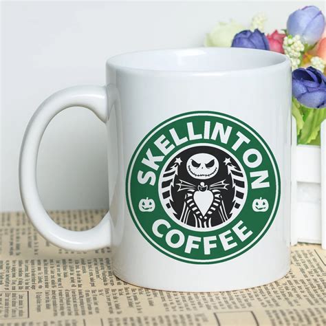 Reusable Coffee Cup Creative Funny Design Ceramic Tea Mug 11oz White Porcelain Cool Coffee Mug ...