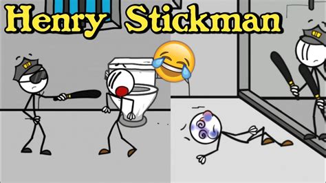 Henry stickman jail escape gameplay android - YouTube