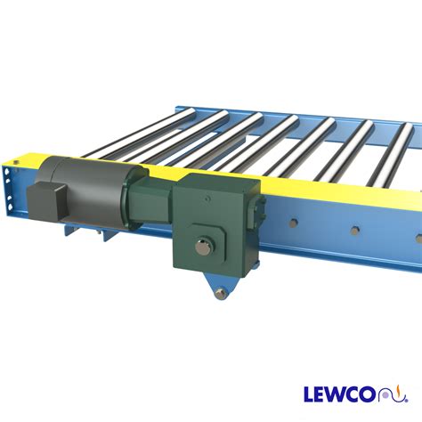 Chain Driven Live Roller Conveyor with Direct Drive Roller Mounted Speed Reducer – Lewco Conveyors