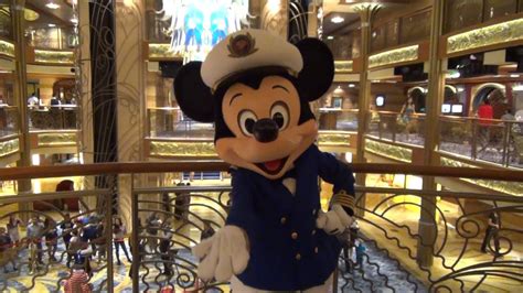 Captain Mickey Meet and Greet on Disney Dream Cruise Ship, Disney Cruise Line - YouTube