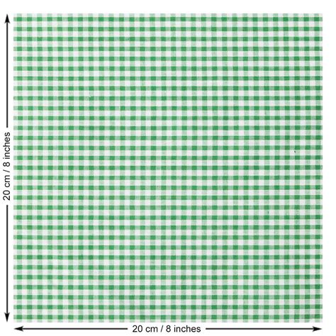 Gingham Polycotton Fabric in Green | Sew Essential