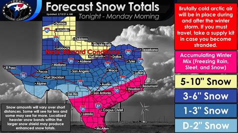 Major Winter Storm for all 254 Texas Counties Tonight, Sunday, and Monday