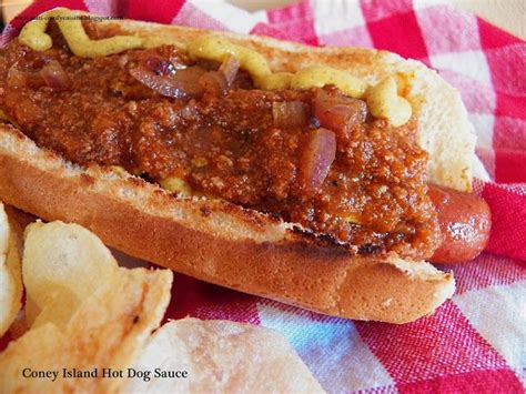 Comfy Cuisine: Coney Island Hot Dog Sauce Hot Dog Sauce, Hotdog Chili Recipe, Chili Recipes ...