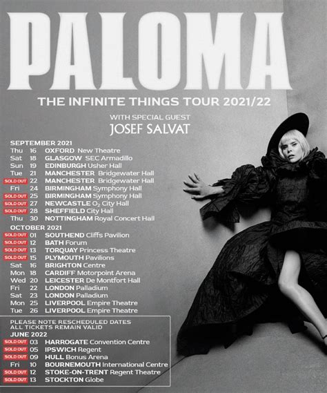 Paloma Faith - The Infinite Things Tour 2021/22 - 22 September 2021 - The Bridgewater Hall ...