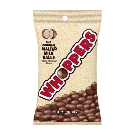 Whoppers, Malted Milk Balls Chocolate Candy, 7 oz - Walmart.com