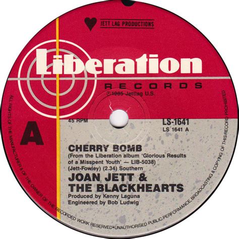 Joan Jett & The Blackhearts - Cherry Bomb | Releases | Discogs