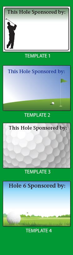 Golf Tournament Hole Sponsor Signs - A Pictures Of Hole 2018