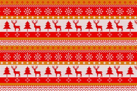 Ugly Christmas Sweater Pattern Graphic by eartdesign · Creative Fabrica