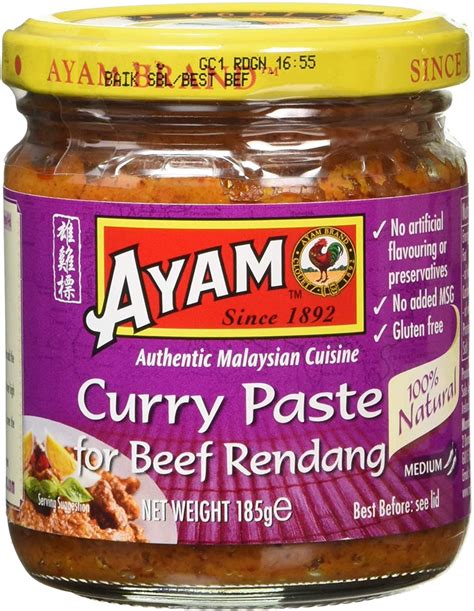 Rendang Curry Paste 185g by Ayam – Thai Food Online (authentic Thai ...