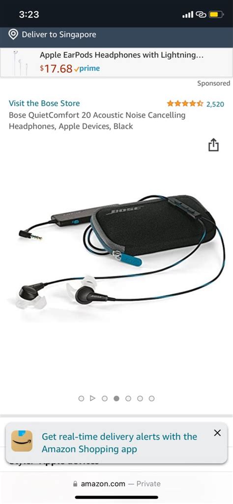 Bose QuietComfort 20 Acoustic Noise Cancelling Headphones, Audio ...