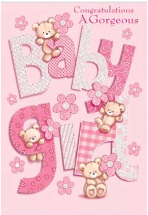 New Born Baby Girl~Birth Card~Congratulations Baby Joy By Simon Elvin~ Free P&P | eBay