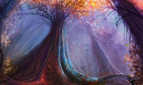 3440x1440 Magic Tree Painting 4k UltraWide Quad HD 1440P ,HD 4k ...